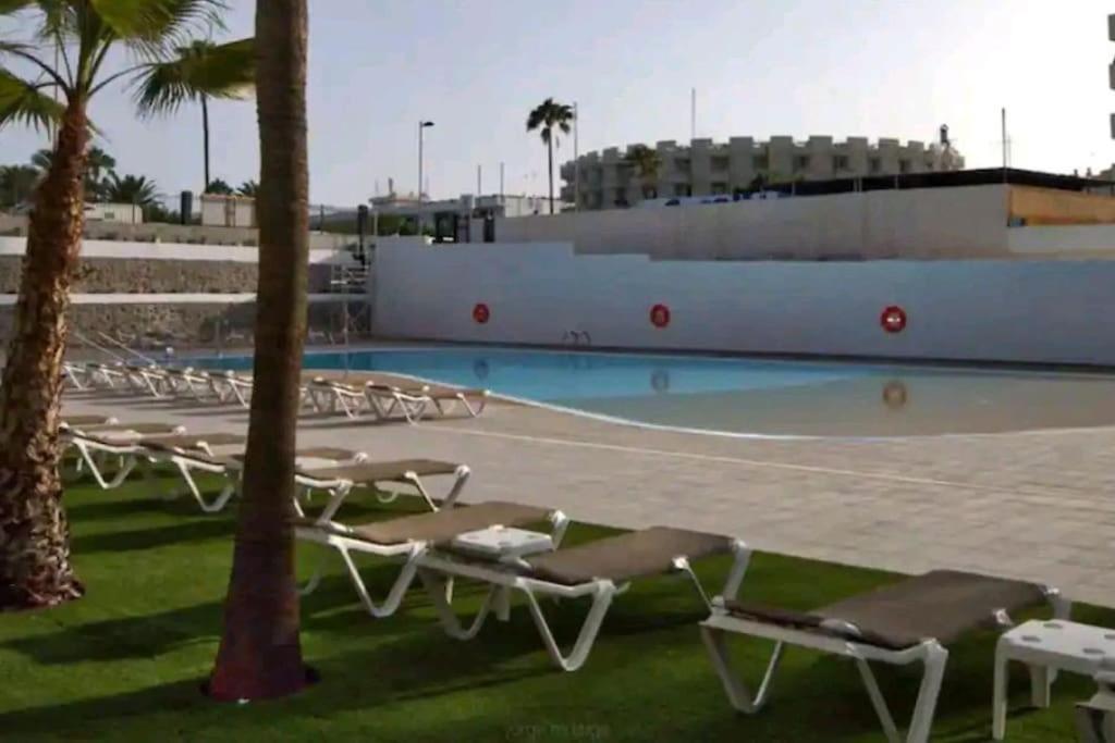 Acogedor Octavo Habitat Apartment Maspalomas  Luaran gambar